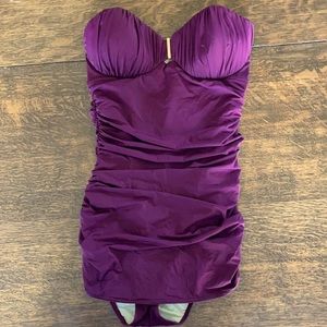 Victoria Secret Ruched Strapless Bathing Suit🏖